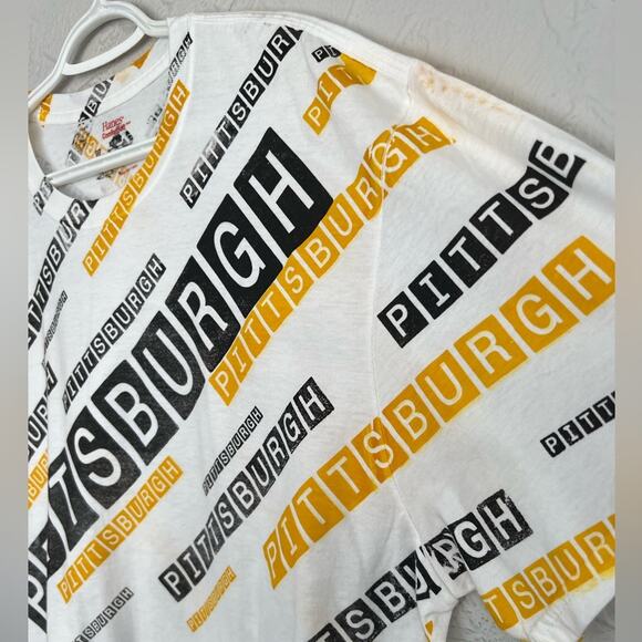 Pittsburgh City Skyline Shirt All Over Print AOP XL STEELERS BRUINS PIRATES - Picture 5 of 6